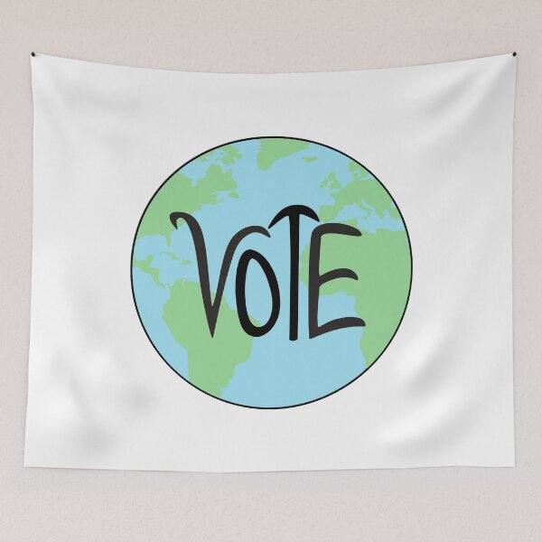 Item preview, Vote Earth Hand Drawn designed and sold by itsrturn.