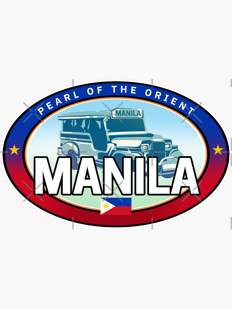 "MANILA PHILIPPINES BUMPER STICKER" Sticker for Sale by pinoytshirt