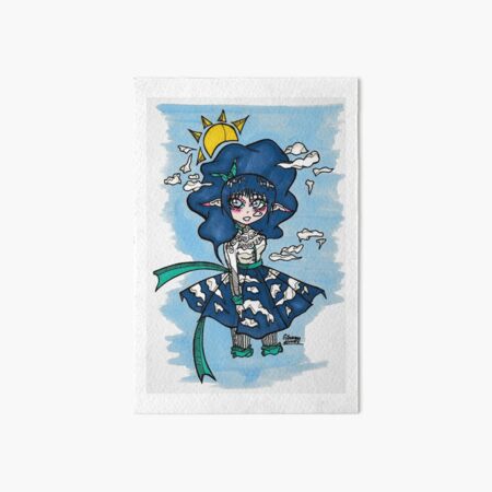 Cloudy Blue Skies  Art Board Print