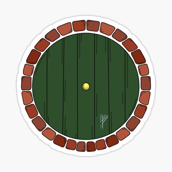 Colored Bilbo's Door Sticker