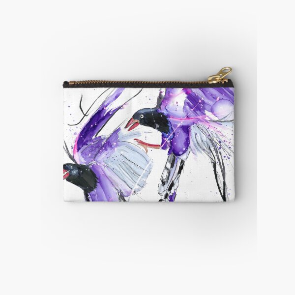 Item preview, Taiwan blue Magpies in flight. designed and sold by Peta Wakeham.