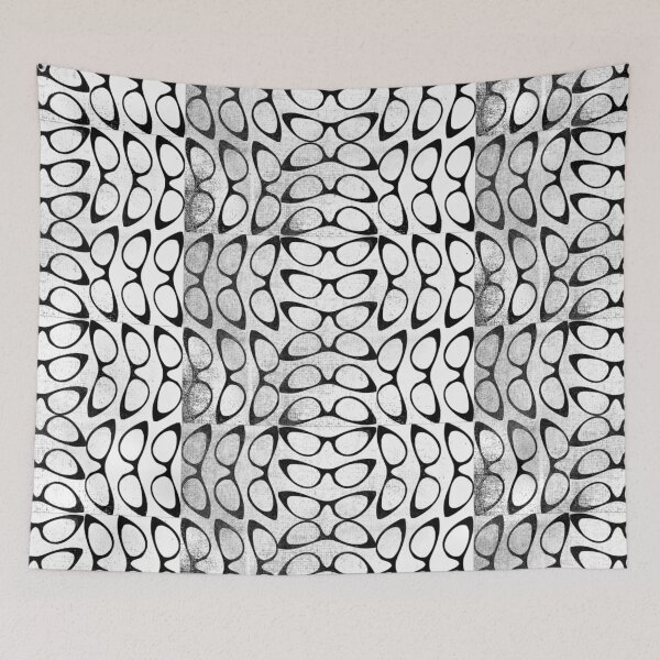 Item preview, Crazy Sassy Cool Cat Eyes Vintage Black & White designed and sold by EvePenman.