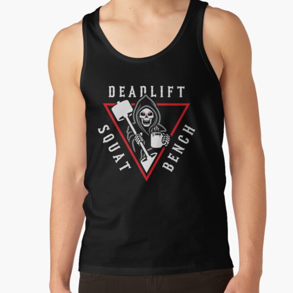 Squat Bench Deadlift Grim Reaper Tank Top
