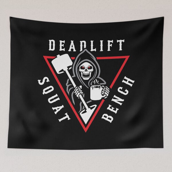 Item preview, Squat Bench Deadlift Grim Reaper designed and sold by Brogress Project.