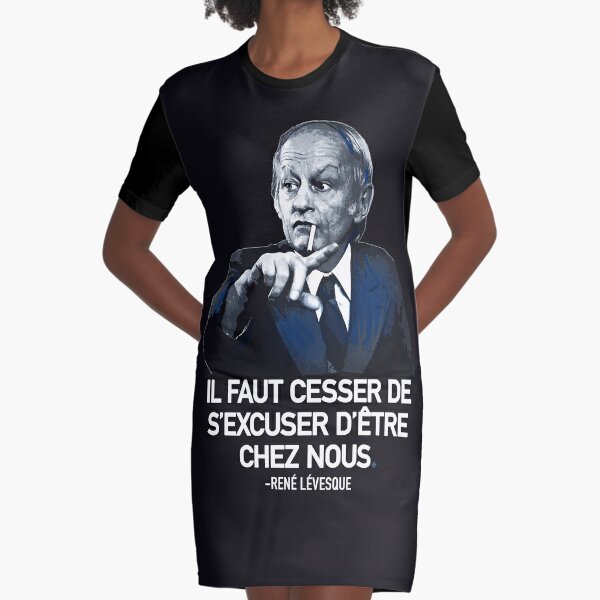 René Lévesque quote Il faut cesser de s'excuser d'être chez nous Quebec  black background HD HIGH QUALITY ONLINE STORE | Greeting Card