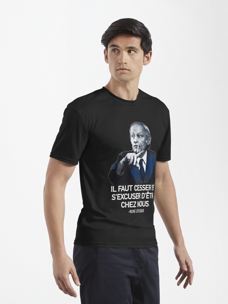 René Lévesque quote Il faut cesser de s'excuser d'être chez nous Quebec HD  HIGH QUALITY ONLINE STORE | Poster