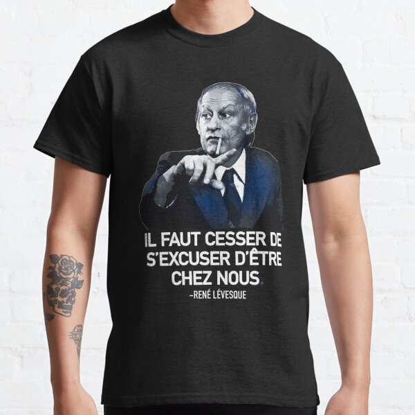 René Lévesque quote Il faut cesser de s'excuser d'être chez nous Quebec HD  HIGH QUALITY ONLINE STORE | Art Board Print