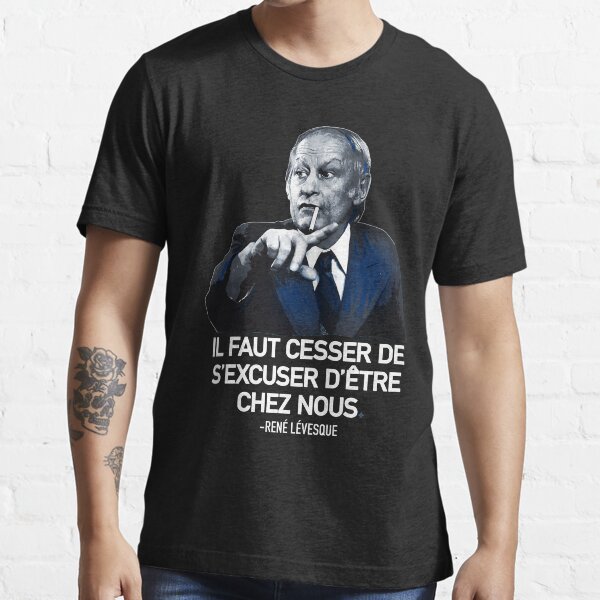 René Lévesque quote Il faut cesser de s'excuser d'être chez nous Quebec HD  HIGH QUALITY ONLINE STORE | Art Board Print