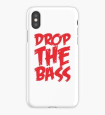 Drop The Bass (Red) iPhone Case