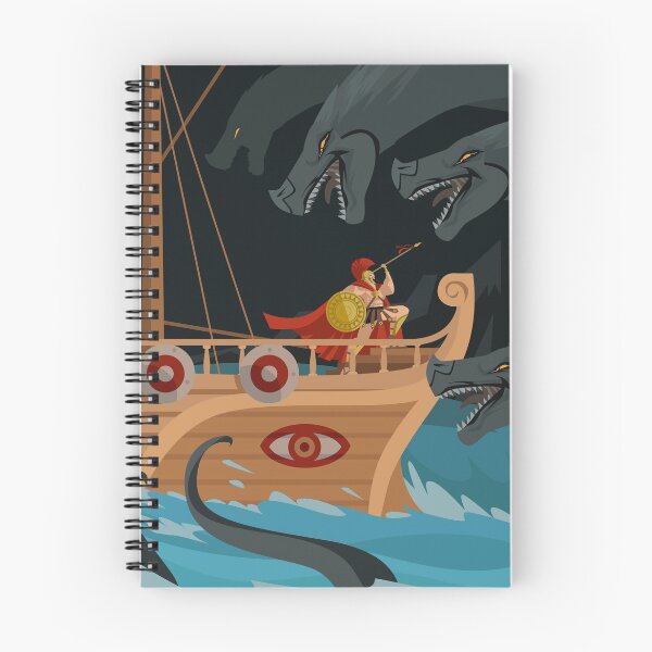 Item preview, odysseus fighting Scylla and Charybdis Greek mythology monsters designed and sold by matintheworld ( delcarmat ).