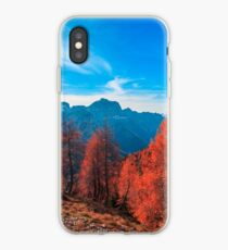 Cloudy autumn day in the italian alps iPhone Case