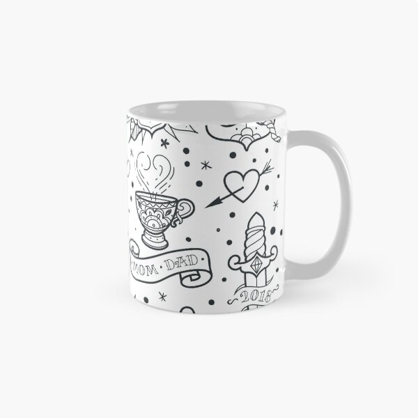 Item preview, traditional old school tattoo outlines collection designed and sold by Adamova.