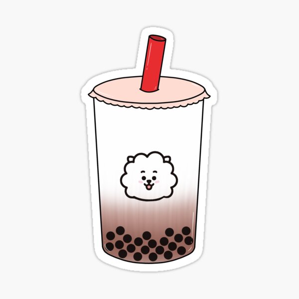 Bts Boba Bt21 Rj V1 Sticker Sticker By Majorkooki Redbubble