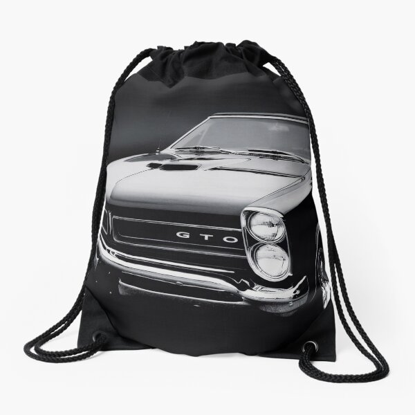 1965 Pontiac GTO B/W Drawstring Bag