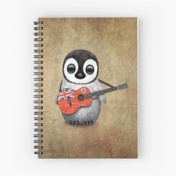 Item preview, Baby Penguin Playing Bermuda Flag Guitar designed and sold by JeffBartels.