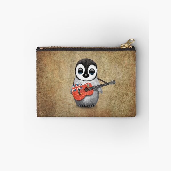 Item preview, Baby Penguin Playing Bermuda Flag Guitar designed and sold by JeffBartels.