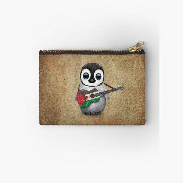 Item preview, Baby Penguin Playing Palestinian Flag Guitar designed and sold by JeffBartels.
