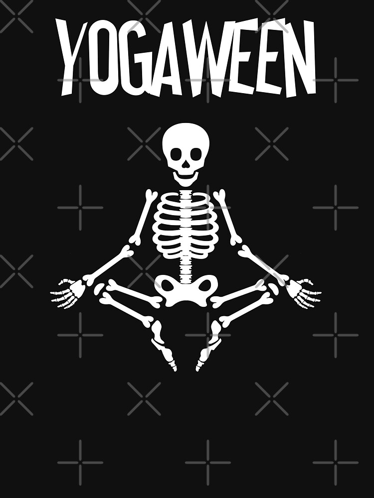 "Funny Halloween Yoga Skeleton Pose" Tshirt by playloud Redbubble