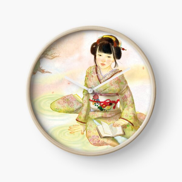 Spring Kimono Clock