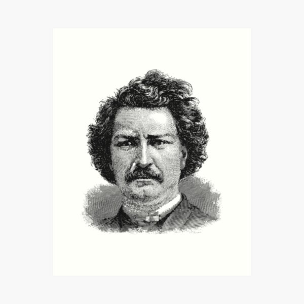 Louis Riel engraving Patriot Metis Canada HD HIGH QUALITY ONLINE STORE Art Print