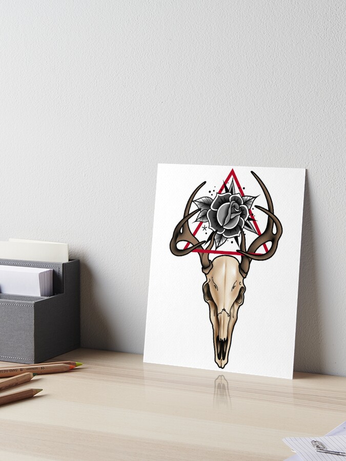 Buy Stag Skull Tattoo Print, Tattoo Art, Watercolour Print, Mandala, Skull  Painting, Tattoo Design Online in India - Etsy