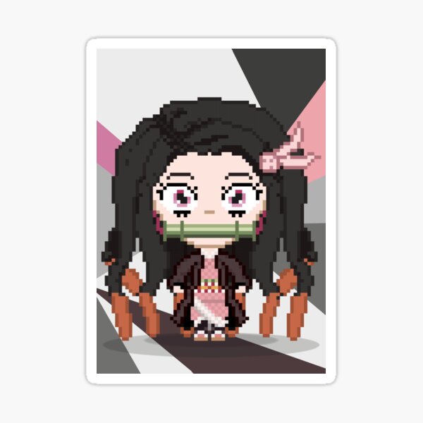 Nezuko Kamado Kimetsu No Yaiba Demon Slayer Pixel Art Gifts ...