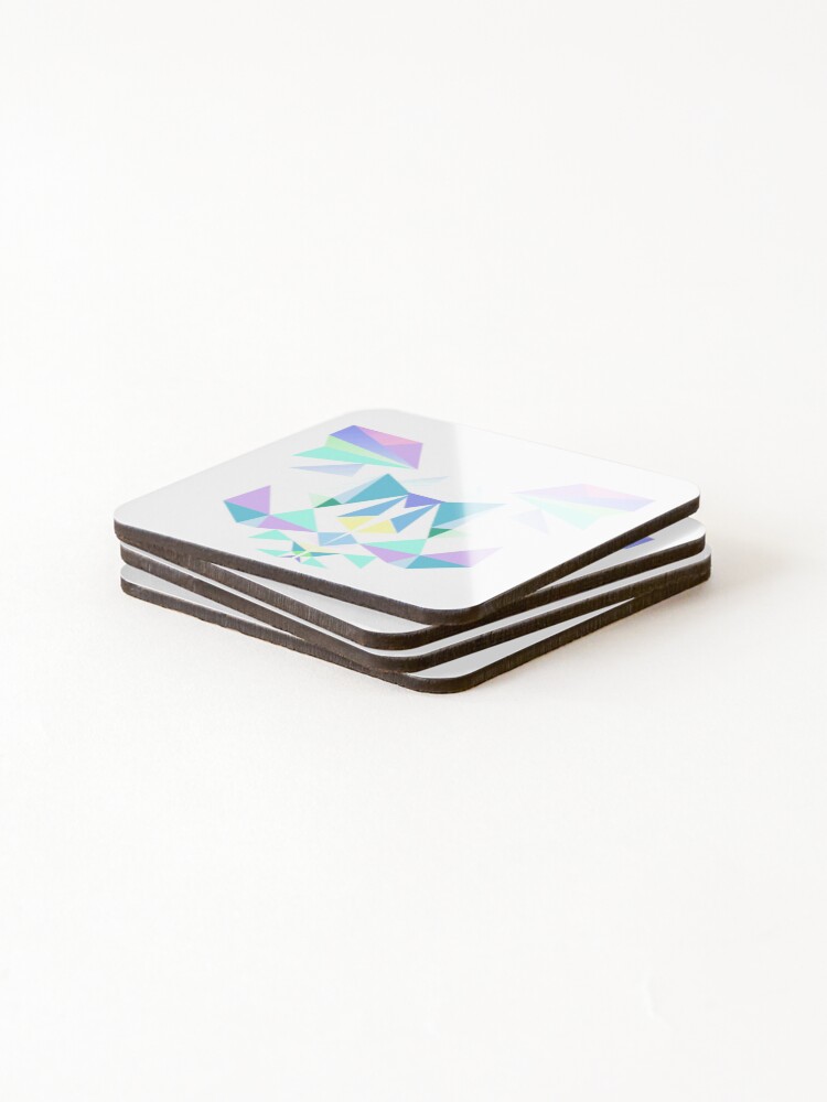 Thumbnail 4 of 5, Coasters (Set of 4), Pastel Crystal Cat designed and sold by XOOXOO.