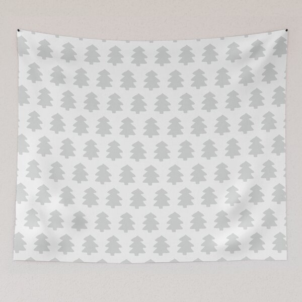Item preview, Silver Christmas Trees Pattern designed and sold by XOOXOO.