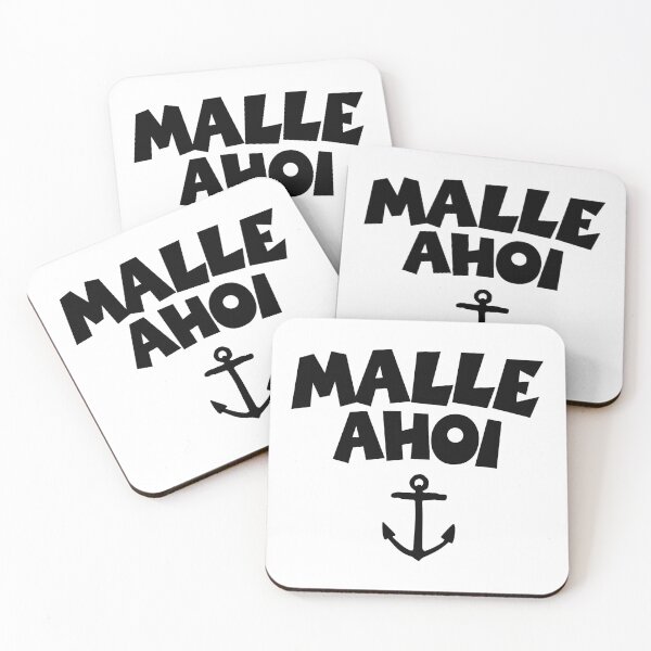 Item preview, Malle Ahoi (Black) Mallorca Anchor Boat & Sail Design designed and sold by theshirtshops.