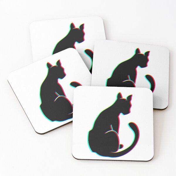 Item preview, Neon Feline Dark - Rainbow Black Laser Cat designed and sold by AllisonDelDuca.