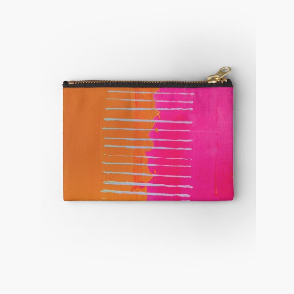 Item preview, Pink orange and turquoise abstract print designed and sold by Caroline Brennan.