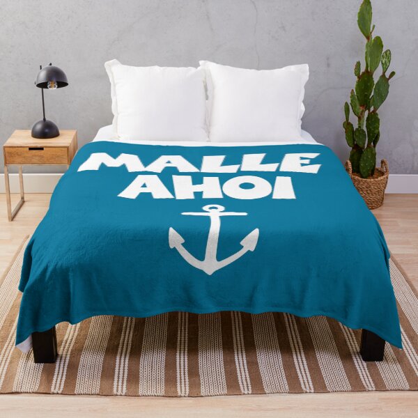 Item preview, Malle Ahoi (White) Mallorca Anchor Boat & Sail Design designed and sold by theshirtshops.