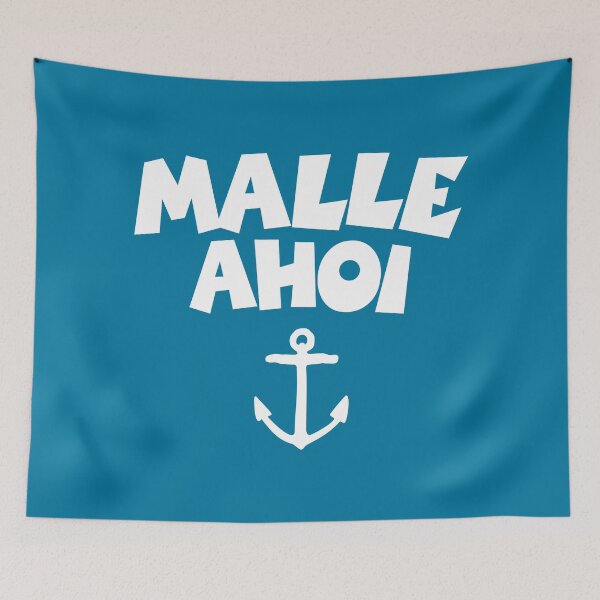 Item preview, Malle Ahoi (White) Mallorca Anchor Boat & Sail Design designed and sold by theshirtshops.