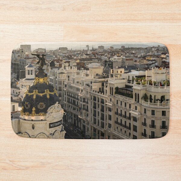 Item preview, Madrid desde arriba: un paisaje urbano con la Gran Vía y el famoso edificio Metrópolis designed and sold by Georgia Mizuleva.