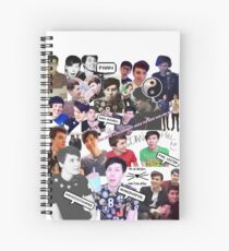 Danisnotonfire and AmazingPhil Collage Spiral Notebook
