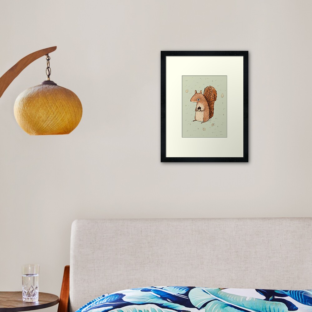 Sarah the Squirrel Framed Art Print