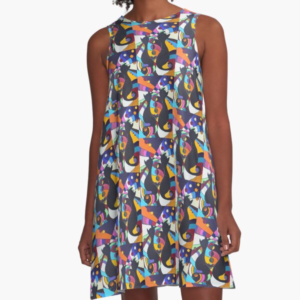 Zip-Kätz - frei! A-Linien Kleid