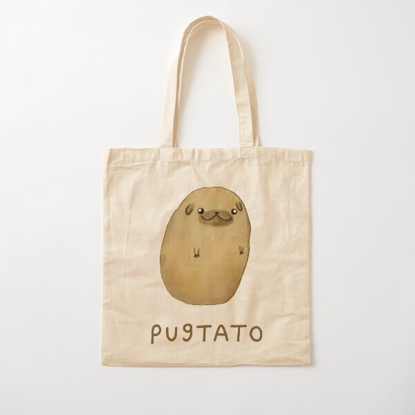 Vista previa del artículo con la obra «Pugtato», diseñado y vendido por Sophie Corrigan.
