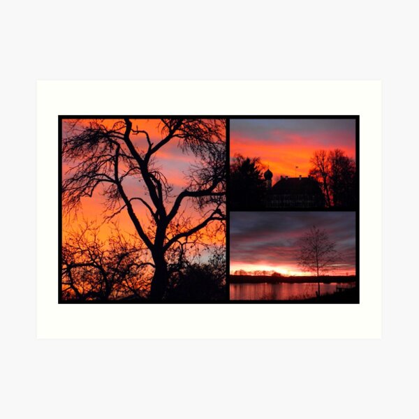 Sky on fire Art Print
