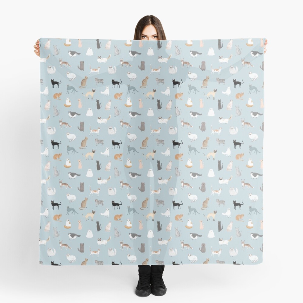 Cat Pattern Scarf