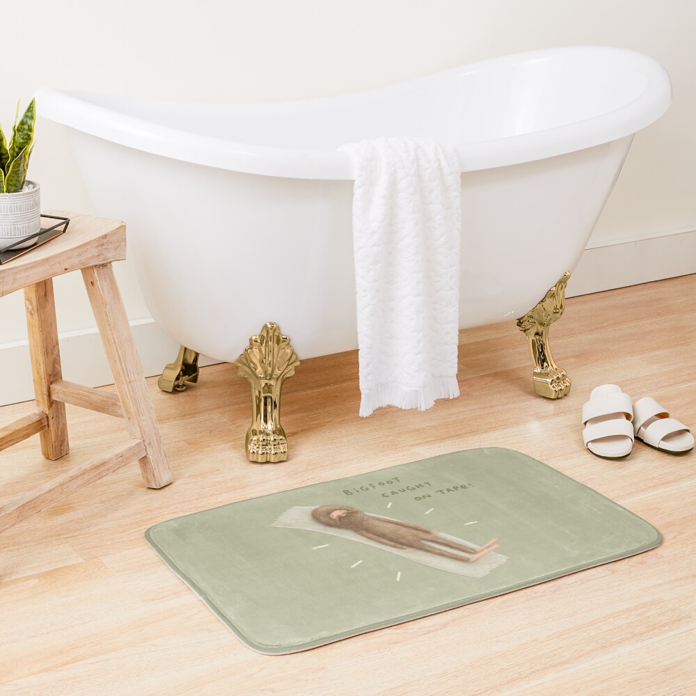 Bigfoot Caught on Tape Bath Mat