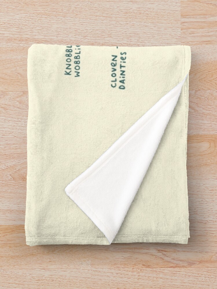Alternate view of Anatomy of a Llama Throw Blanket
