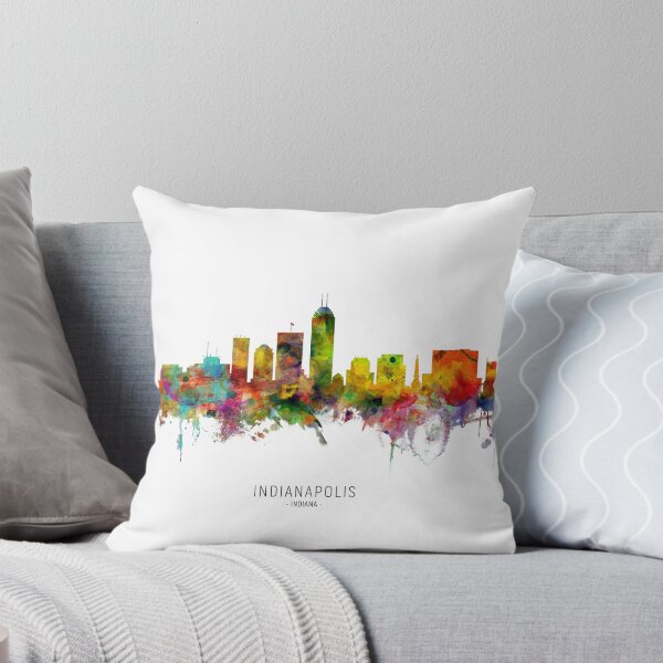 Aperçu de l'œuvre Indianapolis Indiana Skyline créée et vendue par ArtPrints.