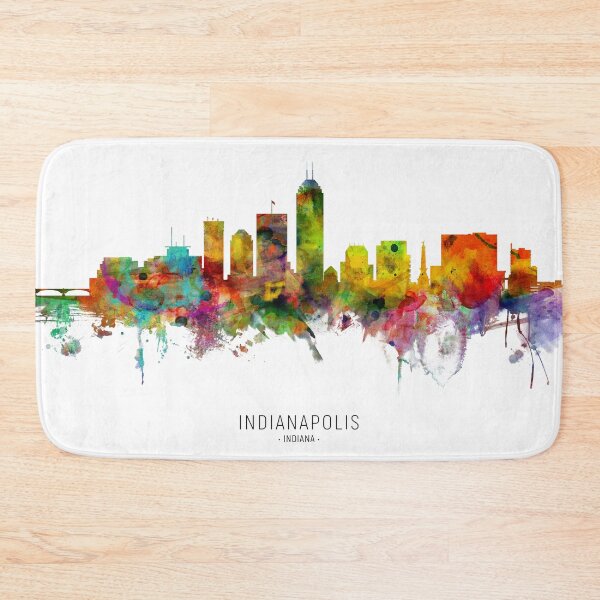 Artikelvorschau, Indianapolis Indiana Skyline entworfen und verkauft von ArtPrints.