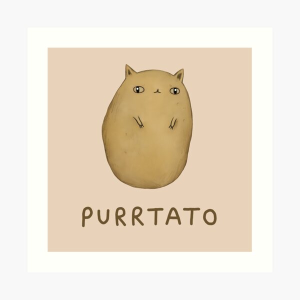 Purrtato Art Print