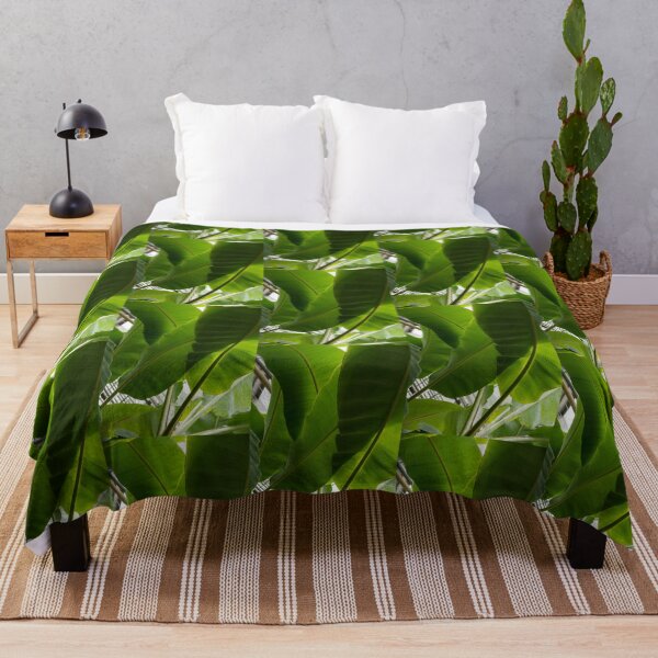 Item preview, Luscious Tropical Greens - Huge Banana Leaves Patterns - Vertical View Upwards Right  designed and sold by Georgia Mizuleva.