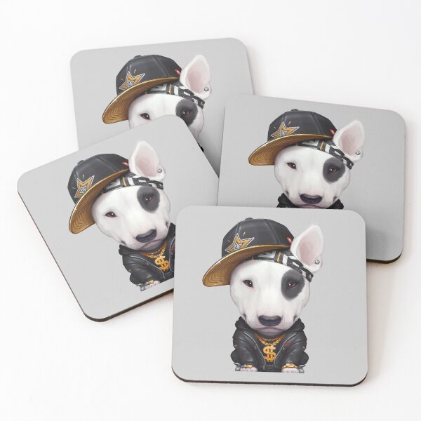 Item preview, English Bull Terrier With Eye Path Hip-Hop Super Star designed and sold by anmlz.