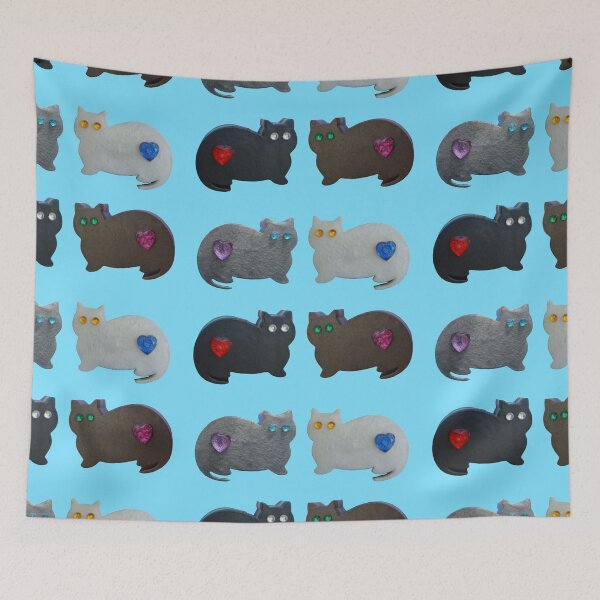 Item preview, Four kitties designed and sold by Melanie Jeyakkumar.