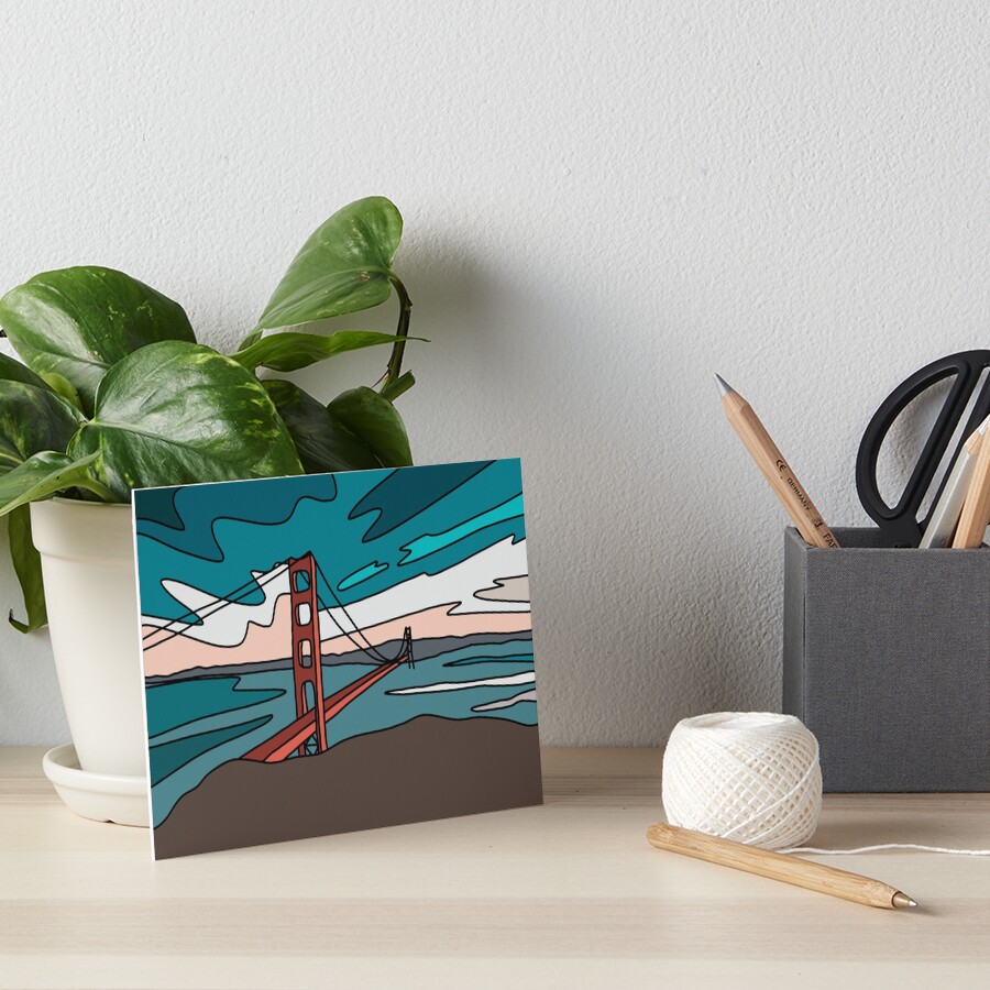California sunset by Elebea Art Board Print
