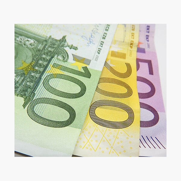 Modèle de billets à imprimer: 100 euros